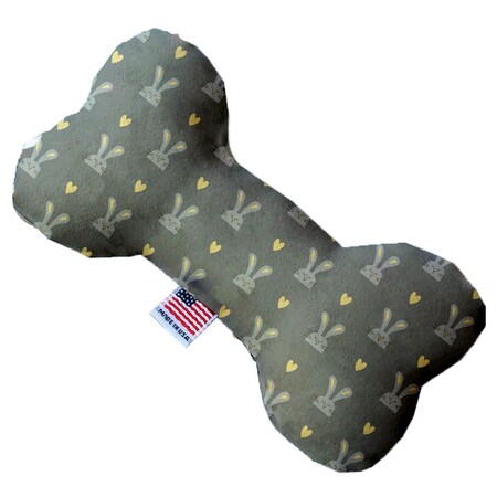 Mirage Pet Products 10 in. Gray Bunnies Bone Dog Toy 1182-TYBN10